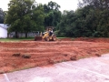 Breaking ground for new basketball courts