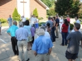 Prayer times held outside the church before kick-off Sunday
